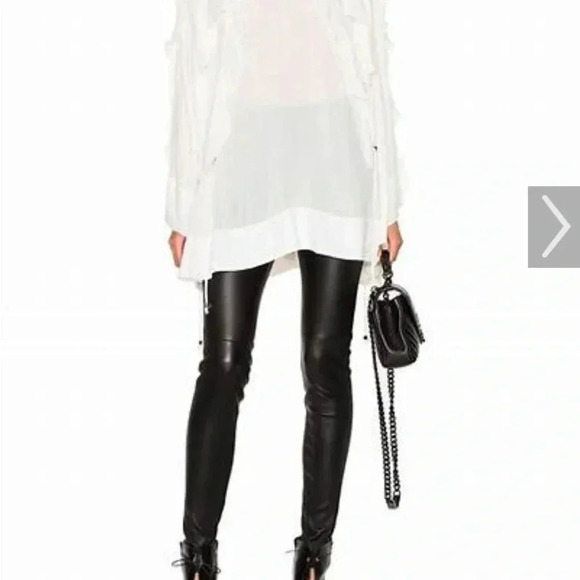 Rare IRO Birle ruffle black tunic blouse - Picture 7 of 15